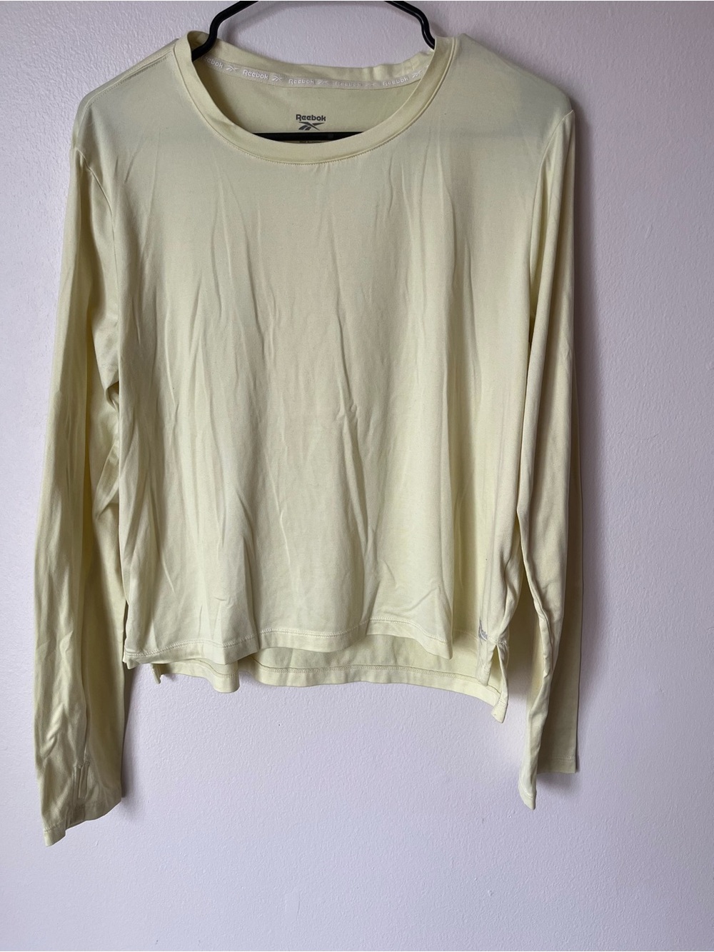 Reebok Women’s Long-Sleeve Crew Top - Pale Yellow